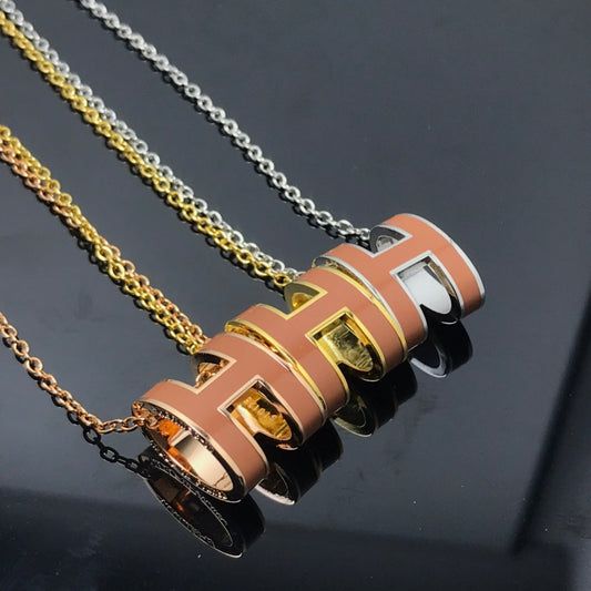 [Lucky Star]H NECKLACE BROWN