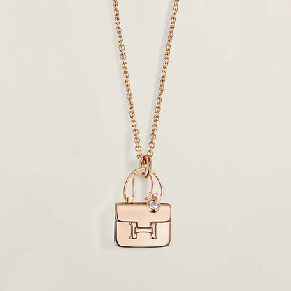 [Lucky Star]AMULETTE PEDANT ROSE GOLD NECKLACE