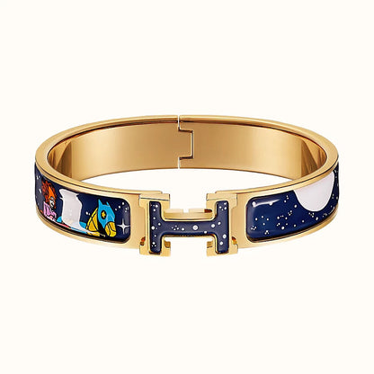 [Lucky Star]H STAR AND MOON BRACELET 12MM