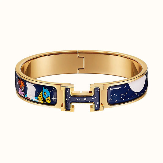 [Lucky Star]H STAR AND MOON BRACELET 12MM