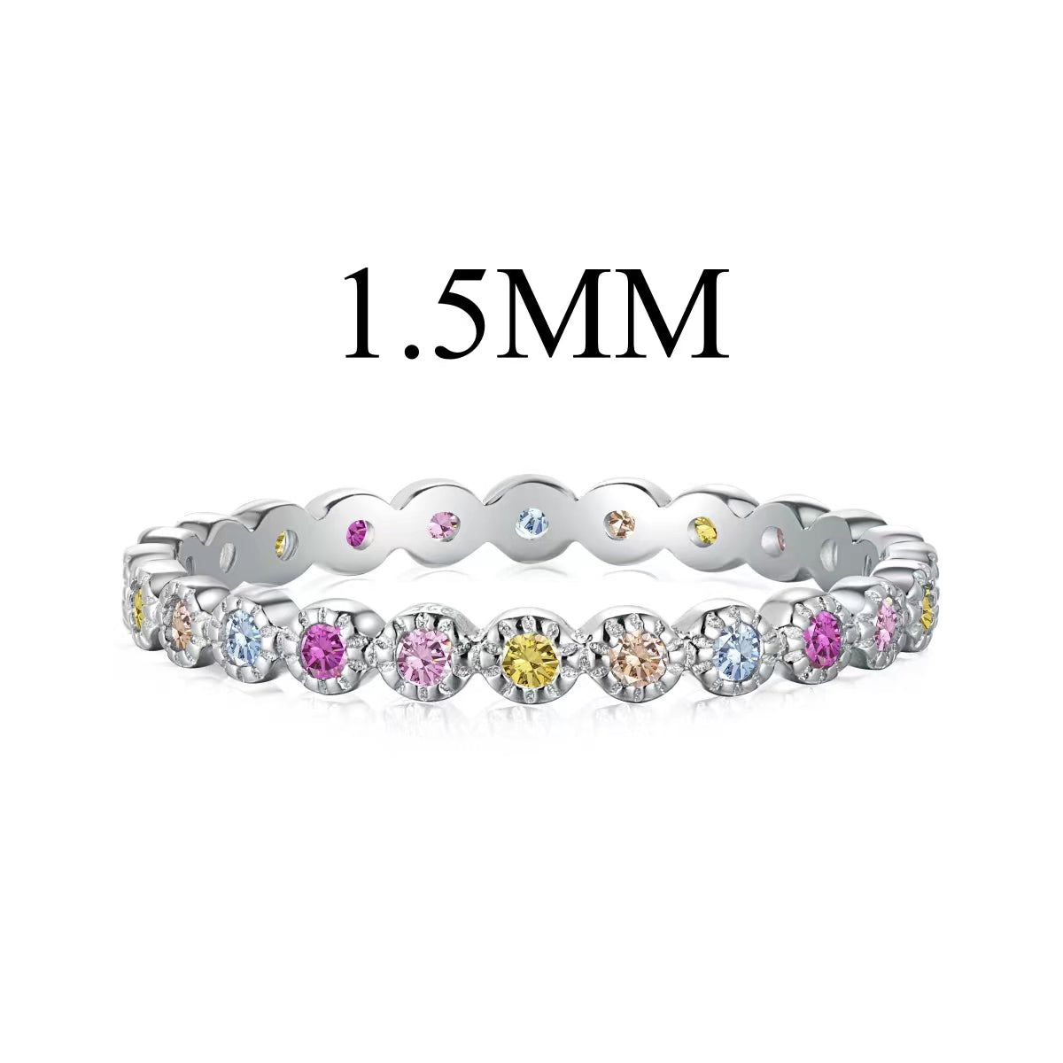 [Lucky Star]Radiant Sparkling Round Cut Daily Ring