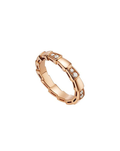 [Lucky Star]SERPENTI RING PINK GOLD  3MM
