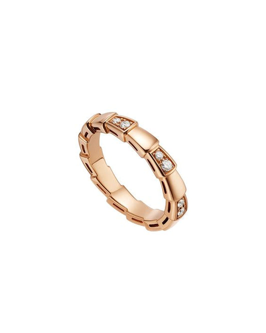 [Lucky Star]SERPENTI RING PINK GOLD  3MM