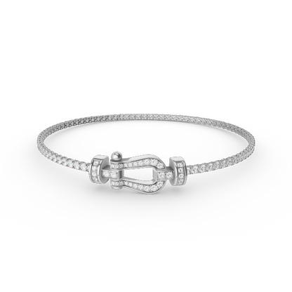 [Lucky Star]FORCE  HORSESHOE  DIAMOND TENNIS BRACELET