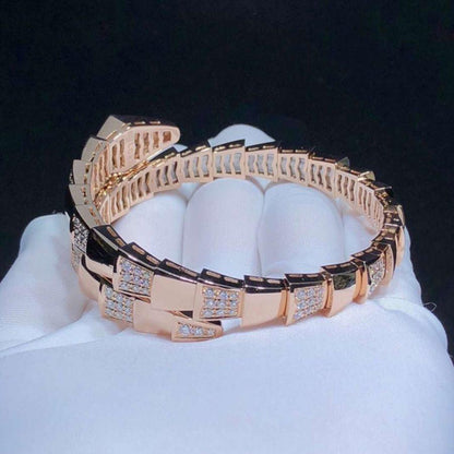 [Lucky Star]SERPENTI WIDE BRACELET PINK GOLD DIAMOND