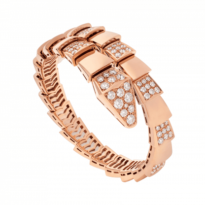 [Lucky Star]SERPENTI WIDE BRACELET PINK GOLD DIAMOND