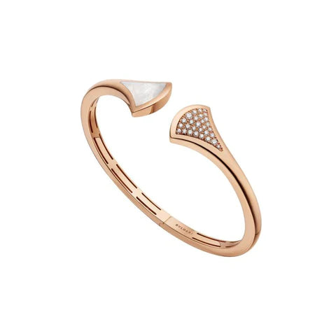 [Lucky Star]DREAM BRACELET OPEN PINK GOLD MOP DIAMOND