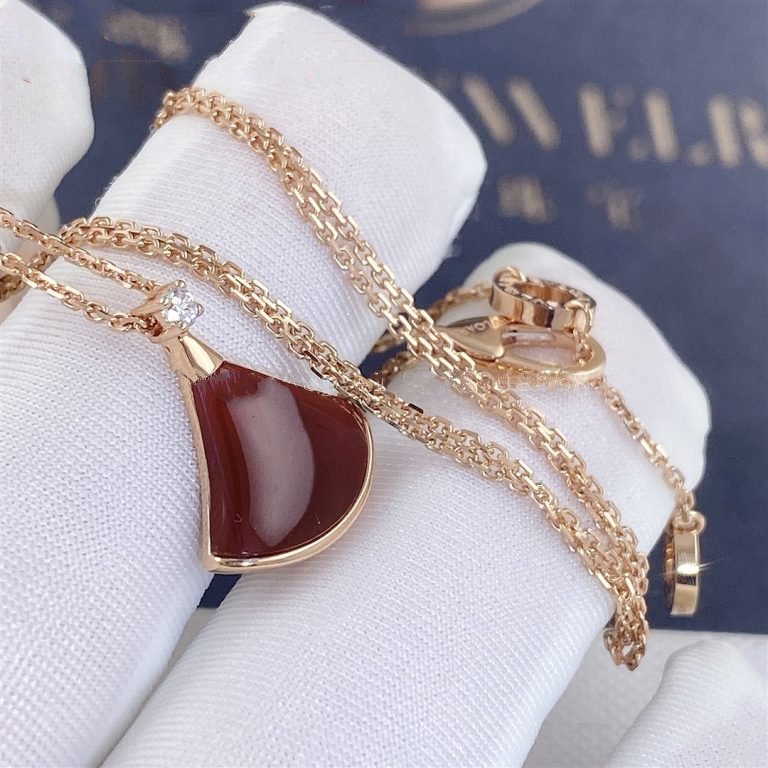 [Lucky Star]DREAM NECKLACE CARNELIAN 1 DIAMOND
