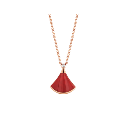 [Lucky Star]DREAM NECKLACE CARNELIAN 1 DIAMOND