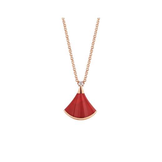 [Lucky Star]DREAM NECKLACE CARNELIAN 1 DIAMOND