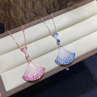 [Lucky Star]DREAM NECKLACE AGATE SILVER DIAMOND