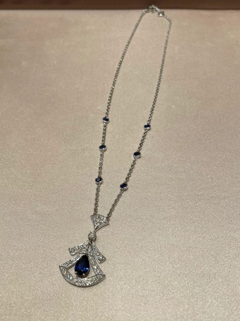 [Lucky Star]DREAM NECKLACE AGATE DIAMOND SILVER