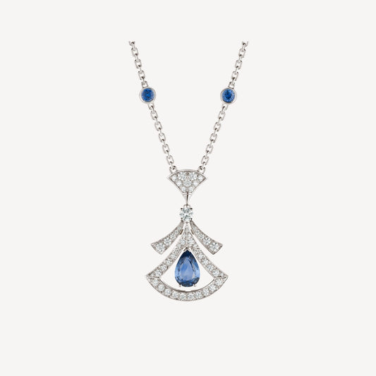 [Lucky Star]DREAM NECKLACE AGATE DIAMOND SILVER