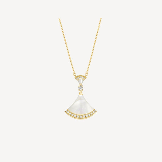 [Lucky Star]DREAM NECKLACE MOP GOLD DIAMOND