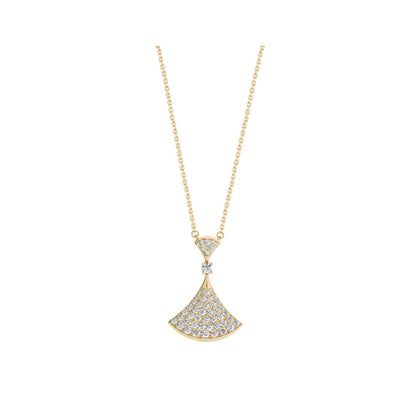 [Lucky Star]DREAM NECKLACE GOLD FULL DIAMOND