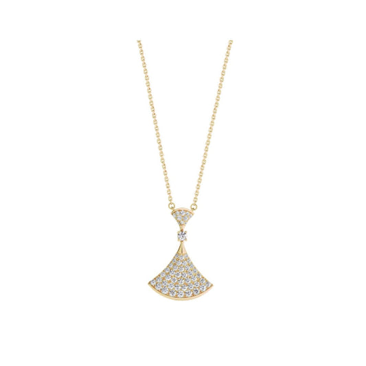 [Lucky Star]DREAM NECKLACE GOLD FULL DIAMOND