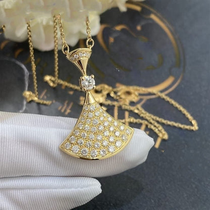[Lucky Star]DREAM NECKLACE GOLD FULL DIAMOND