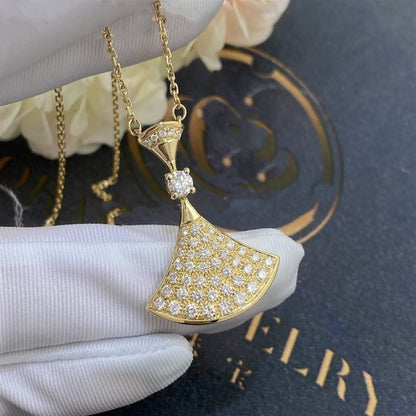 [Lucky Star]DREAM NECKLACE GOLD FULL DIAMOND