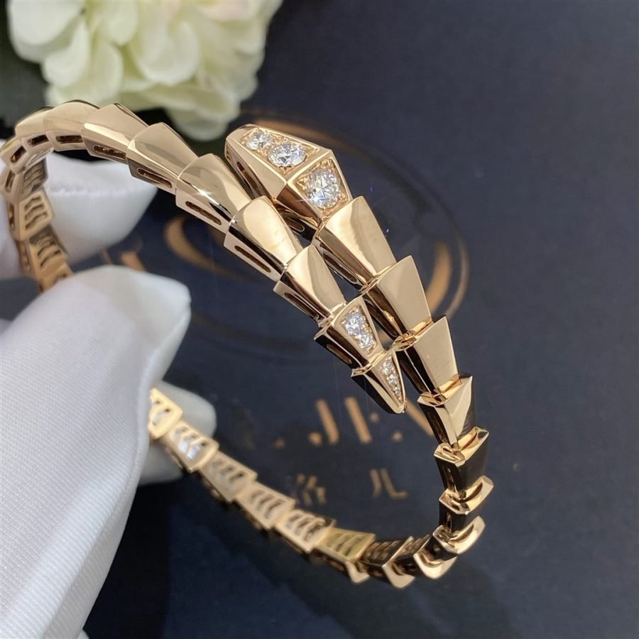 [Lucky Star]SERPENTI BRACELET DIAMONDS PINK GOLD
