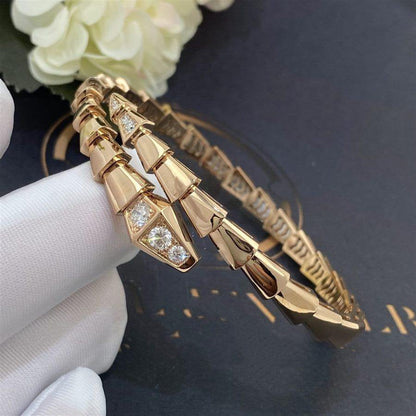 [Lucky Star]SERPENTI BRACELET DIAMONDS PINK GOLD
