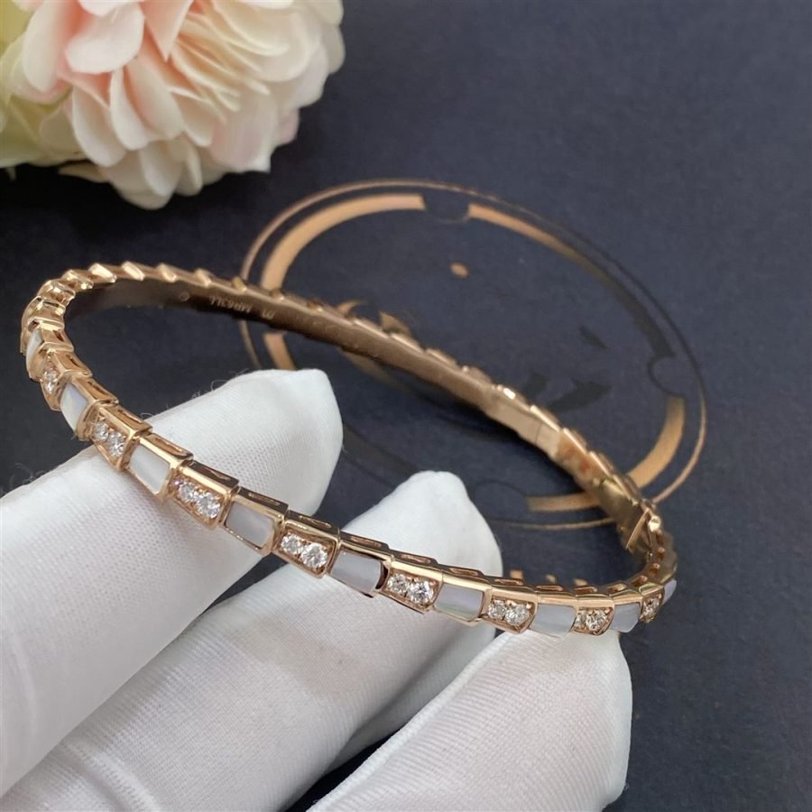 [Lucky Star]SERPENTI BRACELET PINK GOLD MOP DIAMOND