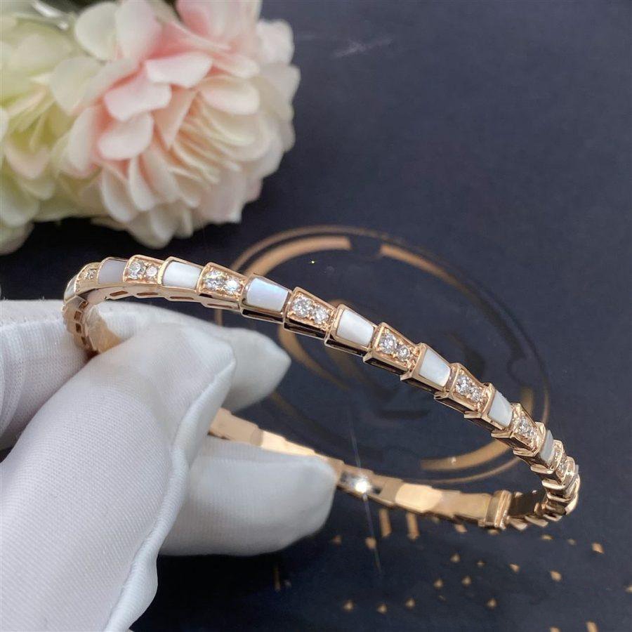 [Lucky Star]SERPENTI BRACELET PINK GOLD MOP DIAMOND