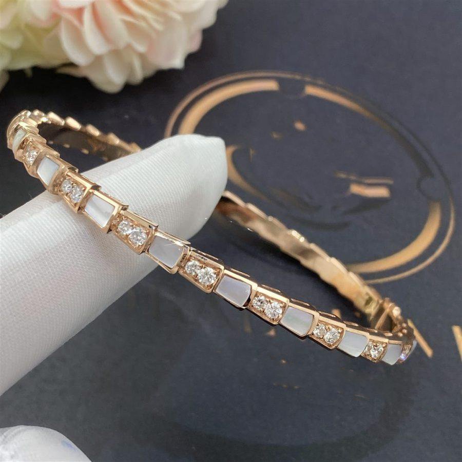 [Lucky Star]SERPENTI BRACELET PINK GOLD MOP DIAMOND