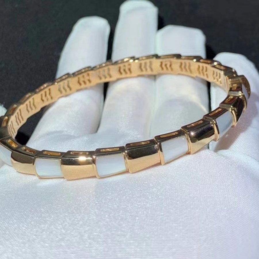 [Lucky Star]SERPENTI BRACELET PINK GOLD MOP