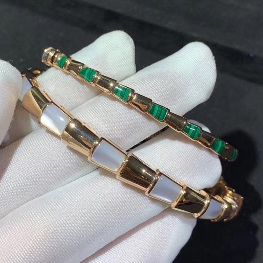 [Lucky Star]SERPENTI BRACELET PINK GOLD MOP