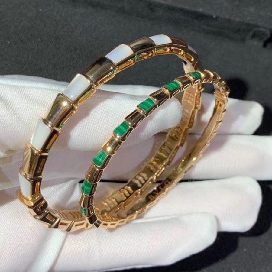 [Lucky Star]SERPENTI BRACELET PINK GOLD MOP