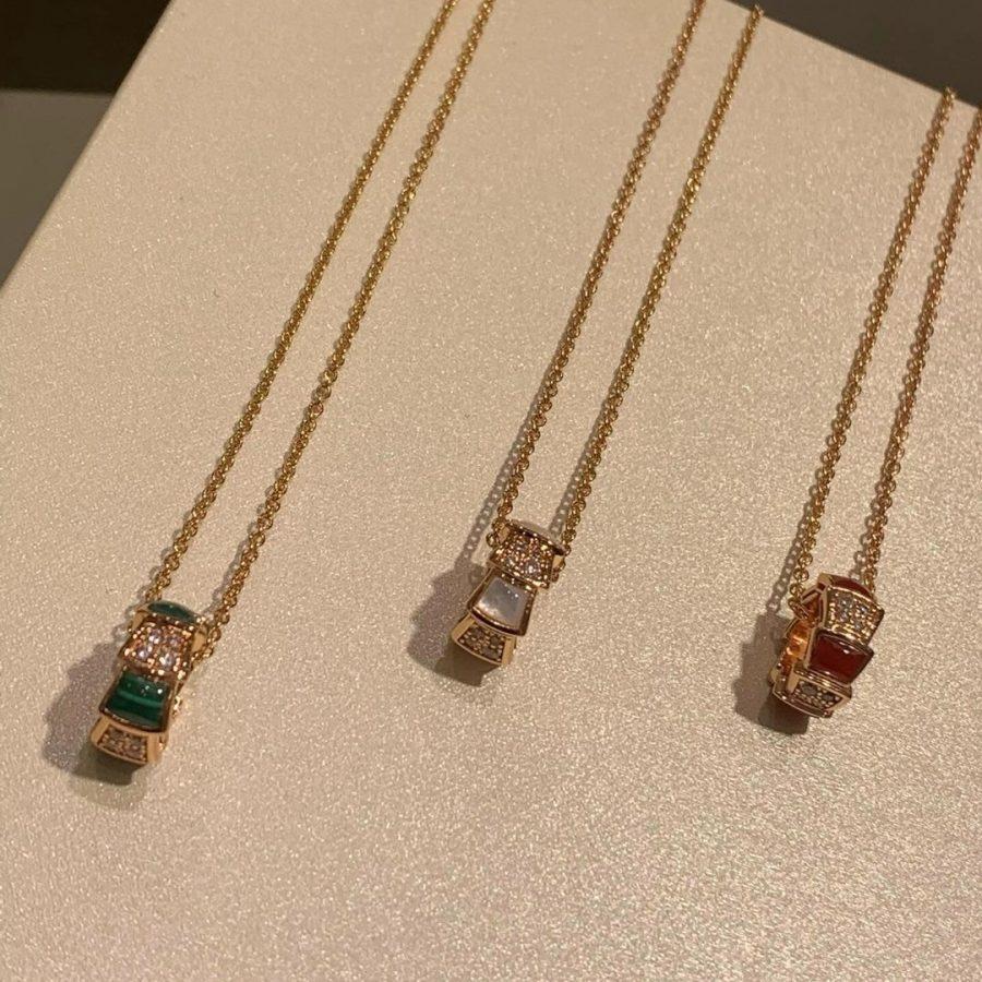 [Lucky Star]SERPENTI PEDANT DIAMOND NECKLACE