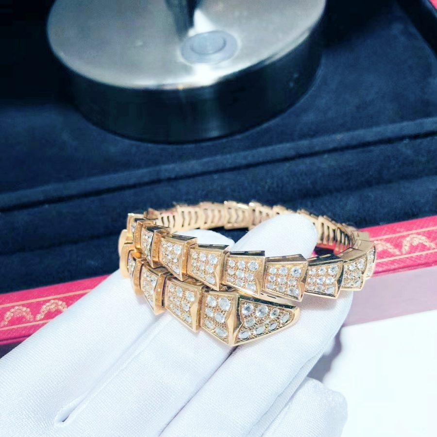 [Lucky Star]SERPENTI BRACELET 8MM PINK GOLD DIAMOND