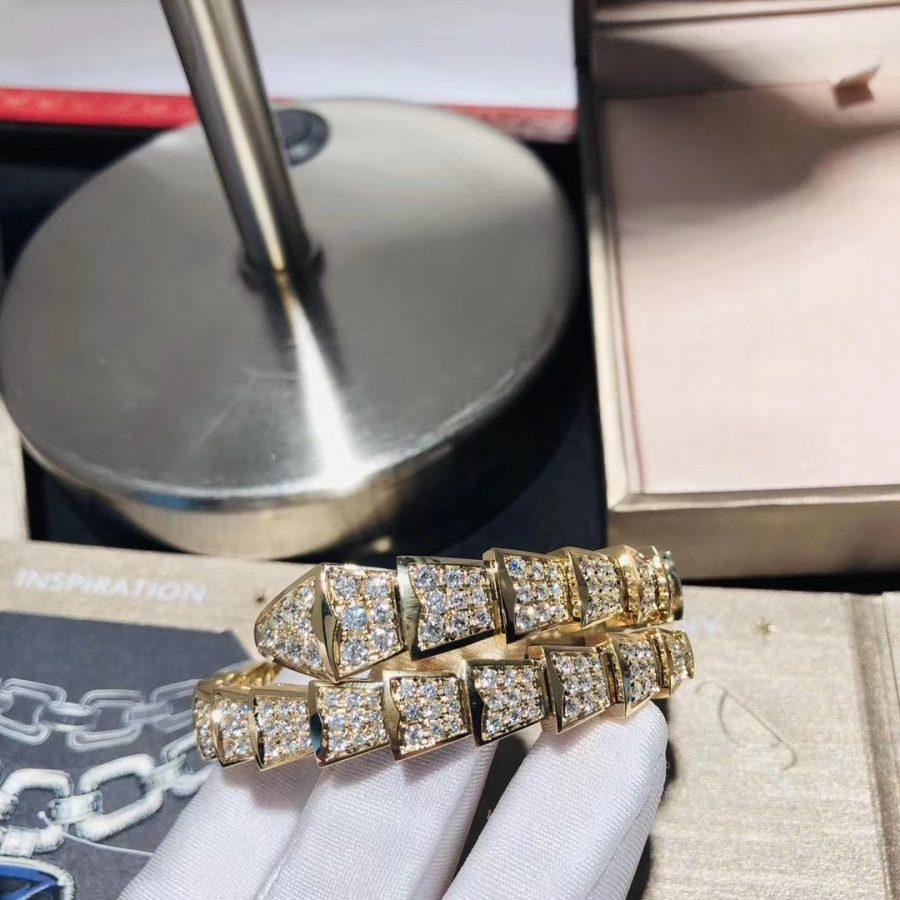 [Lucky Star]SERPENTI BRACELET 8MM GOLD DIAMOND