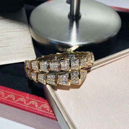 [Lucky Star]SERPENTI BRACELET 8MM GOLD DIAMOND