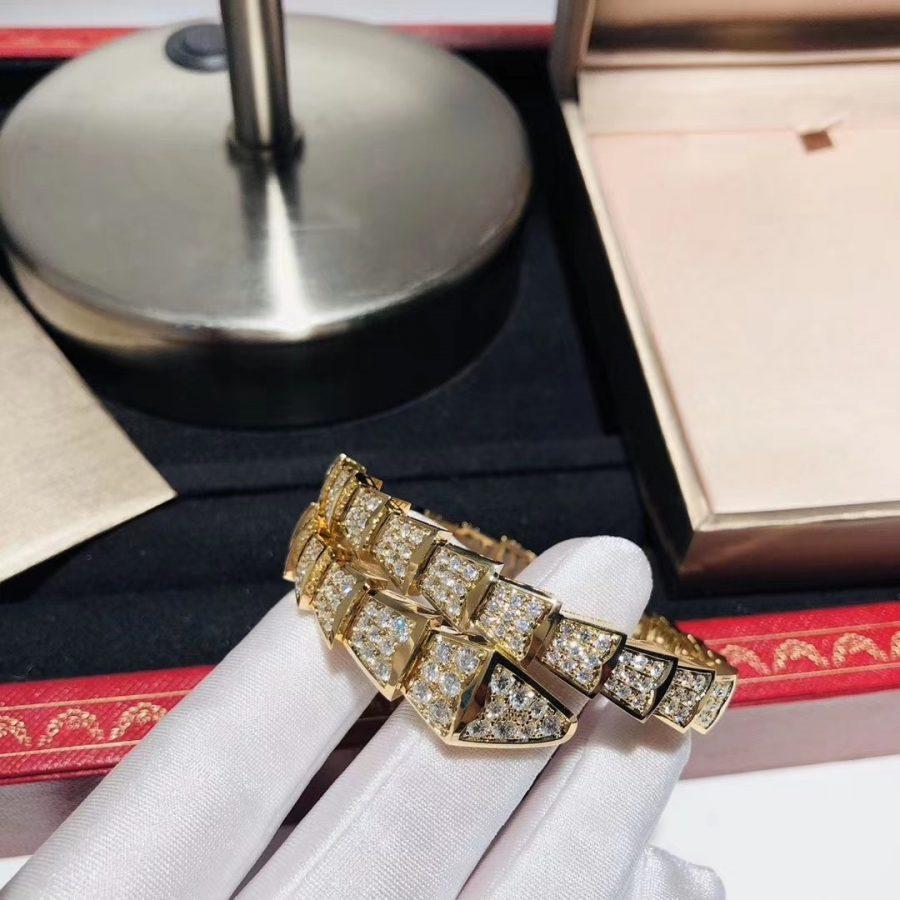 [Lucky Star]SERPENTI BRACELET 8MM GOLD DIAMOND