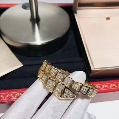 [Lucky Star]SERPENTI BRACELET 8MM GOLD DIAMOND