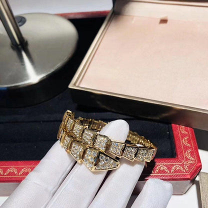 [Lucky Star]SERPENTI BRACELET 8MM GOLD DIAMOND