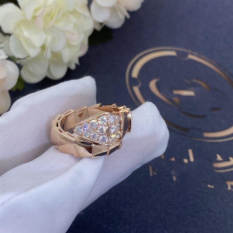 [Lucky Star]SERPENTI RING PINK GOLD DIAMOND