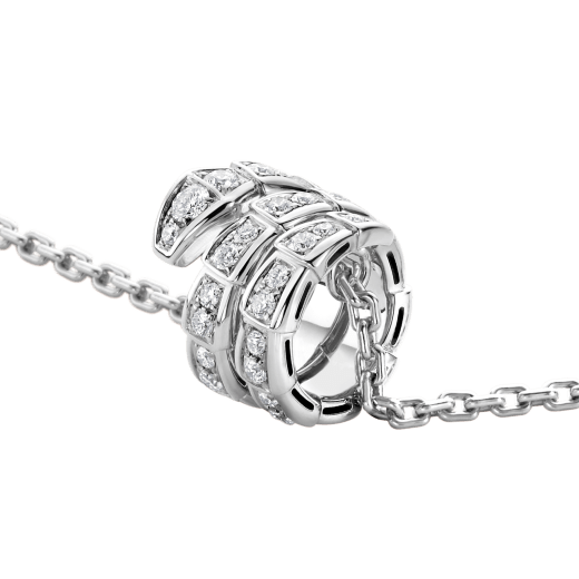 [Lucky Star]SERPENTI  NECKLACE DOUBLE RING DIAMOND