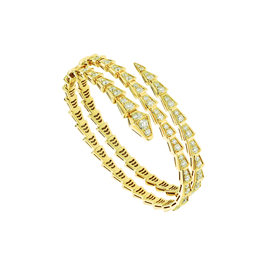 [Lucky Star]SERPENTI BRACELET GOLD DIAMOND DOUBLE ROW
