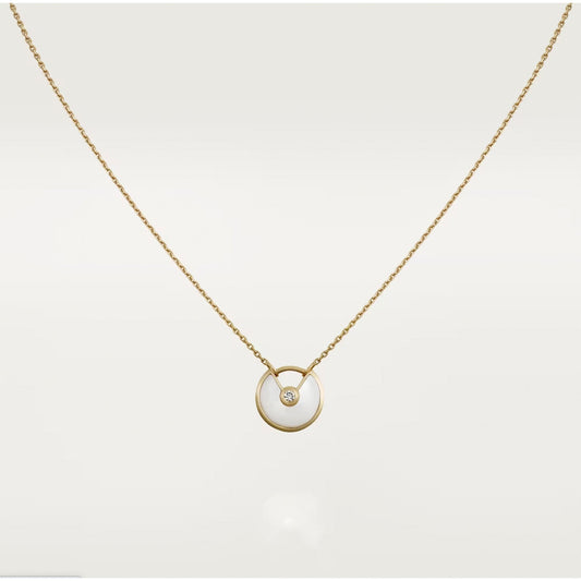[Lucky Star]AMULETTE ROSE GOLD MOP NECKLACE