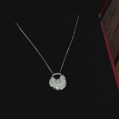 [Lucky Star]AMULETTE SILVER FULL DIAMOND NECKLACE