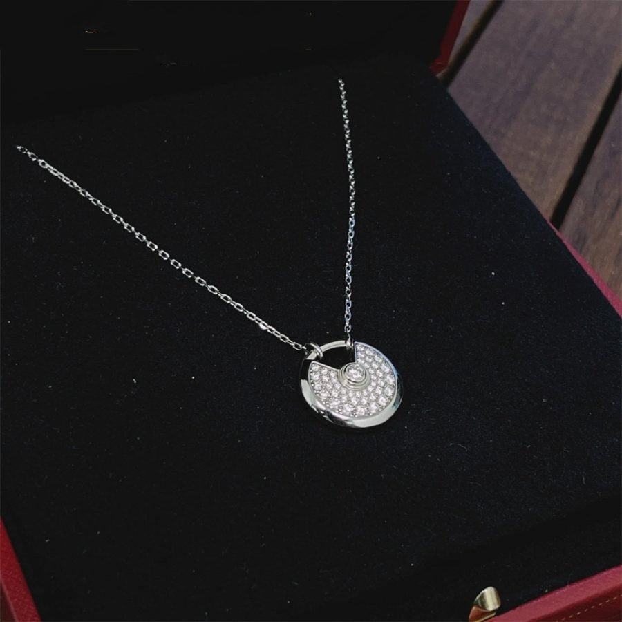 [Lucky Star]AMULETTE SILVER FULL DIAMOND NECKLACE