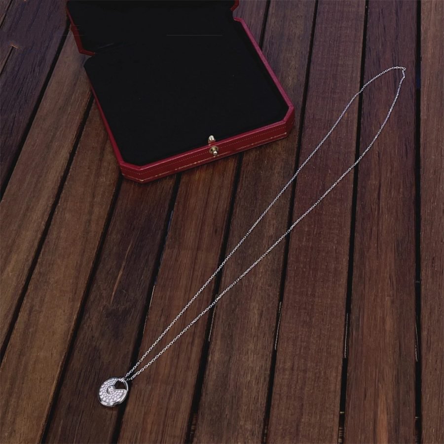 [Lucky Star]AMULETTE SILVER FULL DIAMOND NECKLACE