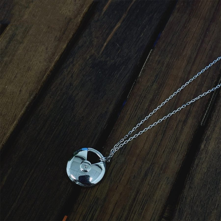 [Lucky Star]AMULETTE SILVER FULL DIAMOND NECKLACE