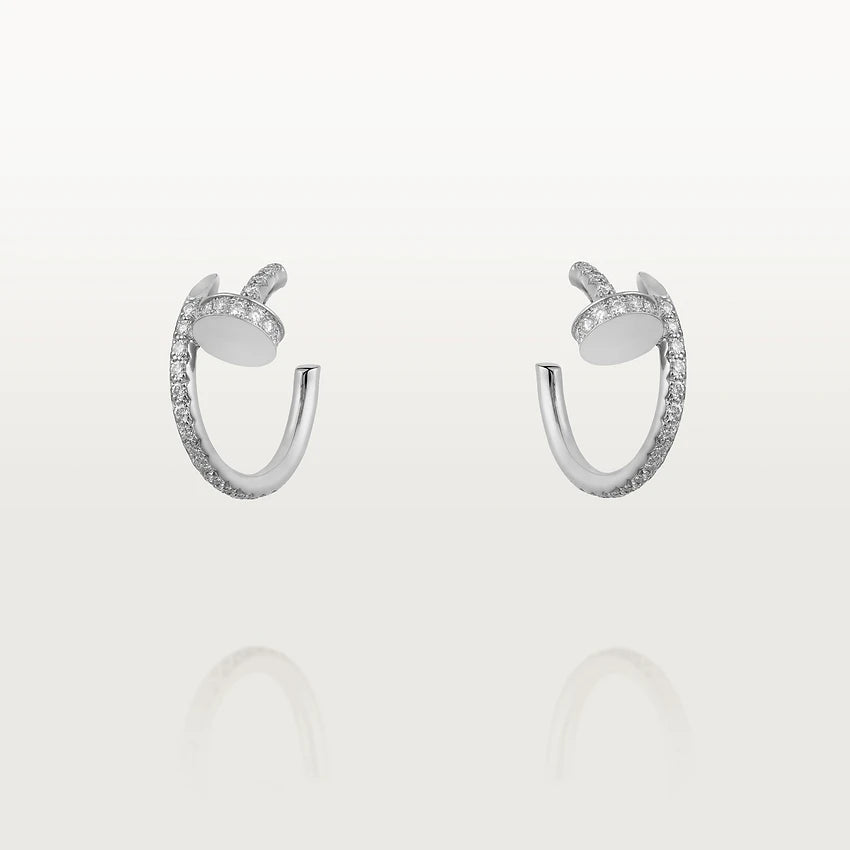 [Lucky Star]JUSTE EARRINGS 12.75MM SILVER DIAMOND