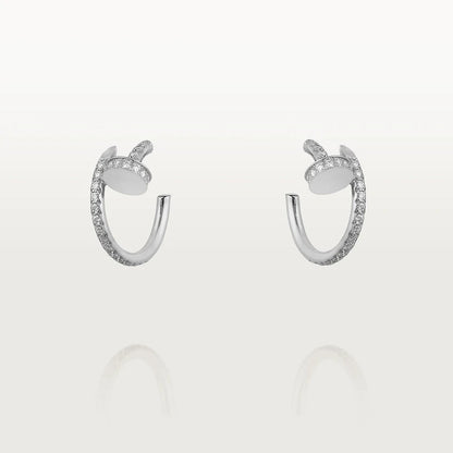 [Lucky Star]JUSTE EARRINGS 12.75MM SILVER DIAMOND