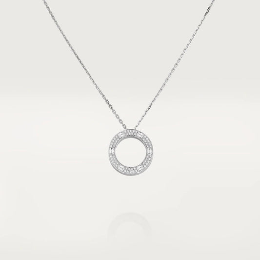 [Lucky Star]LOVE NECKLACE ADJUSTABLE SILVER