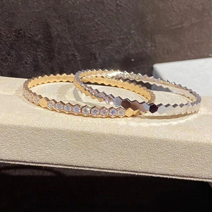 [Lucky Star]BEE LOVE GOLD BRACELET FULL DIAMOND