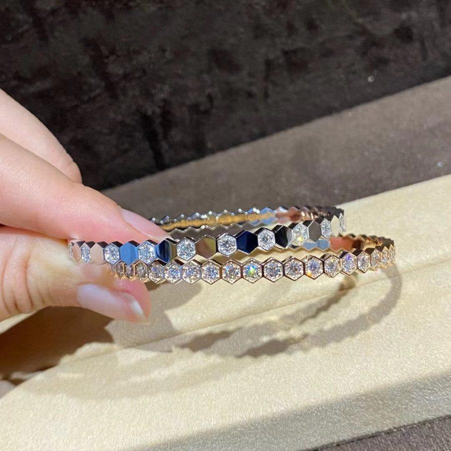 [Lucky Star]BEE LOVE GOLD BRACELET FULL DIAMOND
